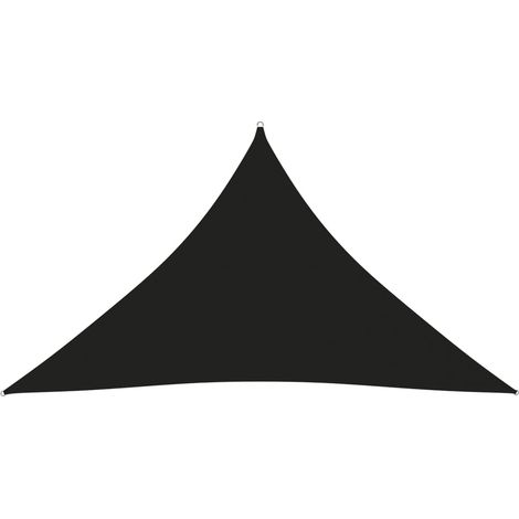 Sombrilla triangular de tela Oxford 5 x 5 x 6 m color negro 020009918
