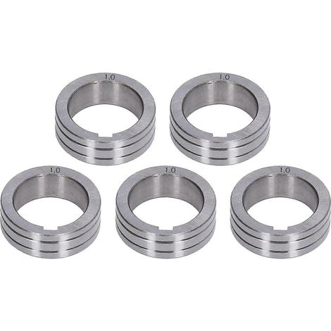 Roue d'entraînement de fil de soudage Qukaim (5 galets), gorge de 0,8 mm/1,0 mm, compatible avec les machines à souder BINZEL et Welding PD. (1/5)