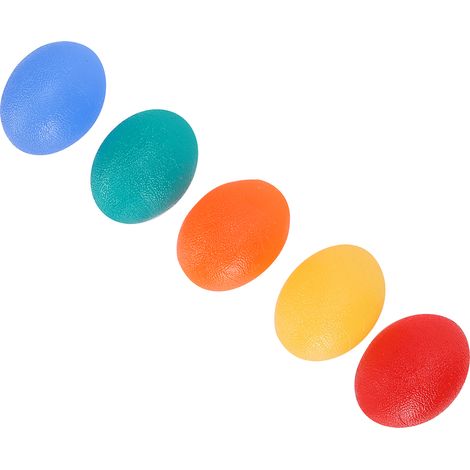 Lot de 5 balles de préhension, exercices pour les doigts, balles de musculation en silicone (1/5)