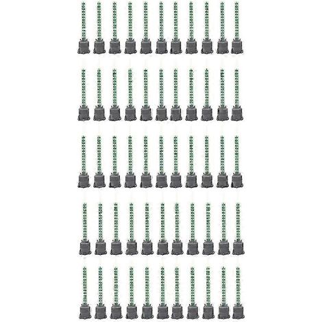 50 buses de mélange de résine époxy, buses de mélange statiques, tubes de mélange MB5-16, mélangeur de colle AB compatible avec un rapport 1:1, excellente qualité. (1/5)