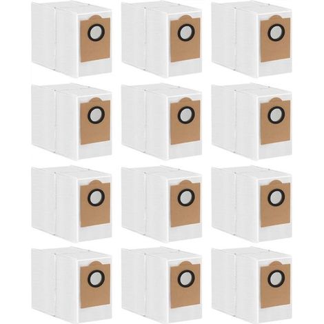 Lot de 12 sacs à poussière de rechange jetables pour aspirateur robot Lefant M2 PROM2 PlusOKP L3M3 et balai à franges (1/5)