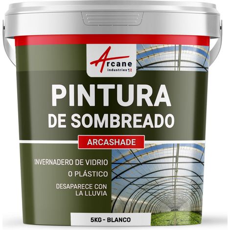 Pintura de sombreado blanca para invernadero agrícola, hortícola e industrial - Anti calor & UV - ARCASHADE