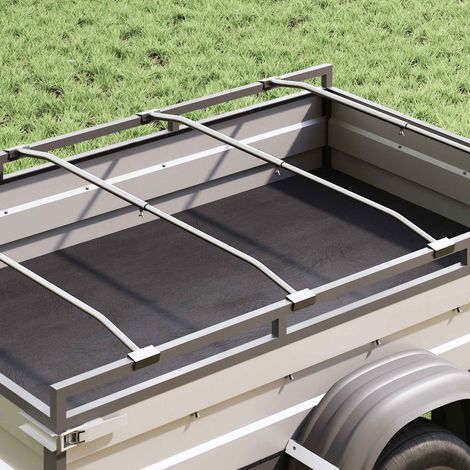 Support de bâche pour remorques Argenté 136-218 cm (1/5)