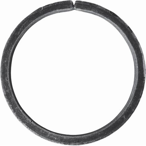 Cercle non soudé - Diamètre 110mm fer plat de 20x8mm - Fer forgé - À souder - DECO FER FORGE