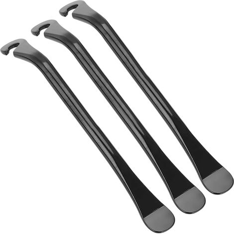 (3 Stück Demonte pneus Velo, Démonte-Pneu en métal, Outil de Réparation Pneu pour VTT et Bicyclette de Route (Noir) (1/5)