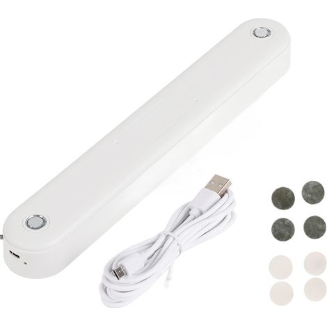 Lampe De Placard Led Rechargeable Usb - Sensible Au Toucher - Protection Des Yeux - Pour Dressing Couloir Cuisine - 26cm Blanc (1/5)