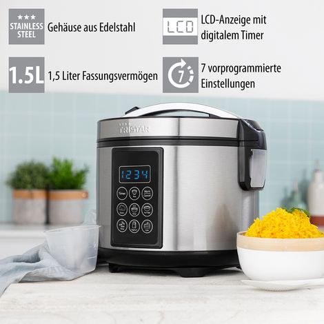 Digitaler Reiskocher & Multikocher, 1,5 l, Warmhaltefunktion, 500 W (1/5)