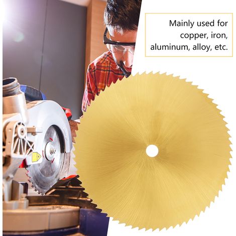 Lame de scie fine dorée en acier rapide de 80 mm pour le meulage du métal, du bois et du plastique (6 mm)
