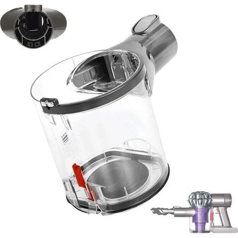 Bac à poussière pour Dyson V6, Assemblage de bac pour Dyson V6, Coupe à poussière pour Dyson V6 Animal DC58 DC59 DC61 DC62 SV03 HHo8 SV07 Pièces détachées d'aspirateur Numéro 965660-01 (1/5)