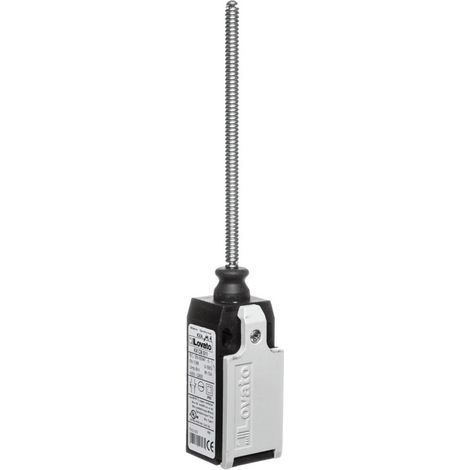 Interruptor de límite con varilla basculante multidireccional, varilla flexible, carcasa de plástico, contactos de acción rápida 1NC 1NO KBM1S11