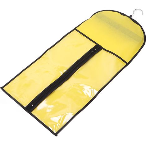 Sac de Transport pour Extensions de Cheveux, Anti-Poussière avec Fermeture Éclair, Idéal pour Voyage et Usage Quotidien, Couleur Jaune (1/5)