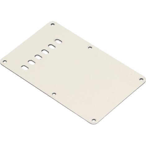 Plaque de Protection Dos Guitare Électrique 6 Trous, 2 Pièces Pickguard Arrière Crème Solide (1/5)