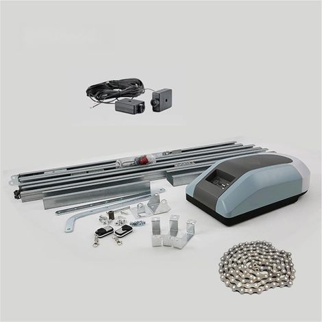 Kit d'ouvre-portes automatiques Ouvre-porte de Garage robuste porte d'opérateur 1000N 200W moteur électrique à rouleau de chaîne for porte de Garage de 15 mètres carrés pour accessoires de portail cou (1/5)