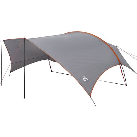 Toldo de Camping Resistente al Agua Gris y naranja