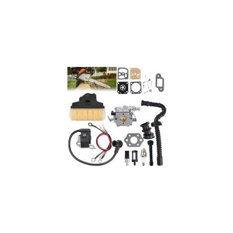 Vergaser für Stihl 021 023 025 MS210 MS230 MS250 Kettensägen mit 1123 160 1650 Luftfilter, Zündspule, Kraftstoffleitung und Wartungssatz. Ersetzt Walbro WT286, mit den Merkmalen: 1650A, 210M, 025M, 23 (1/5)