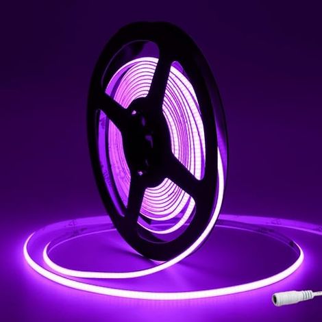 DC12V COB LED Strip Shutter, 5 m 480LED/m Neon LED Strip Light, 2.7 mm LED Strip COB LED Strips for Car Room Decoration FPV (Single LED Strip) (1/5)