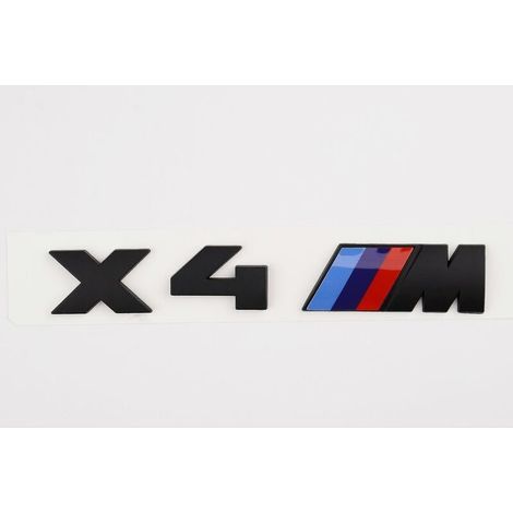 Gloss Black Bmw X4 M Letters Rear Boot Lid Trunk Badge Emblem For X Series F26 G02 165mm X 25mm