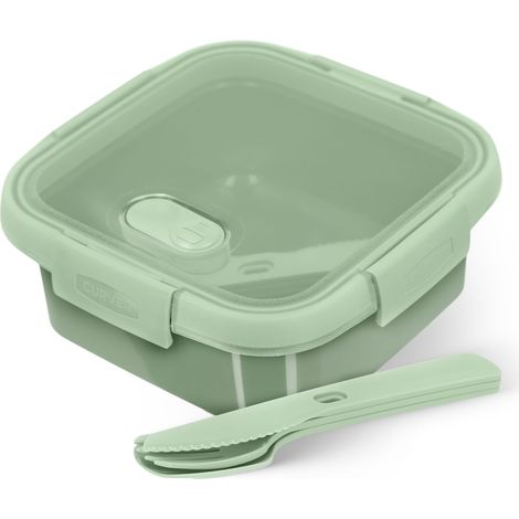 Envase de comida con tapa, fiambrera respetuosa del medio ambiente del almacenamiento 0.9L (1/5)