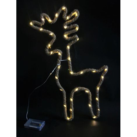 Christmas Hemp Rope Standing Deer (1/5)