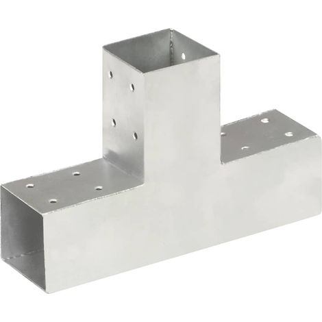 Pfostenverbinder T-Form Verzinktes Metall 71 x 71 mm vidaXL