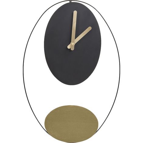 Wall Clock MANIGOD 32 cm Metal Black