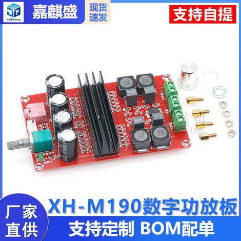 XH-M190 TDA3116D2 High-Power Digital Amplifier Board, TPA3116 Dual-Channel Amplifier Board, 12-24V