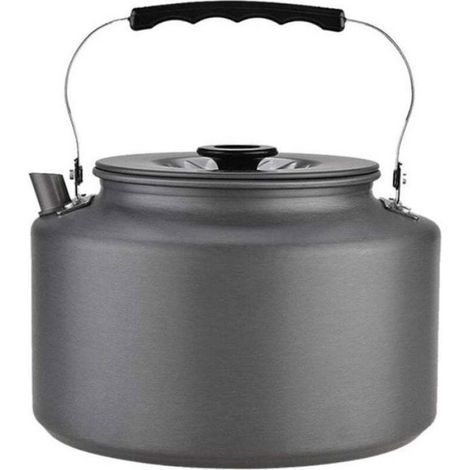 Bouilloire À Sifflet - 2 L - Aluminium - Compatible Induction Et Feu Direct - Pour Camping Randonnée Pique-Nique - 1 Pièce (1/3)