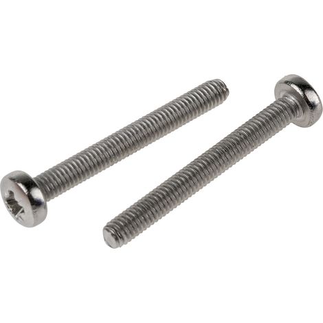 Vis à métaux RS PRO M4 à tête Cylindrique Pozidriv en Acier Inoxydable, 35mm ( Prix pour Sachet de 100 )