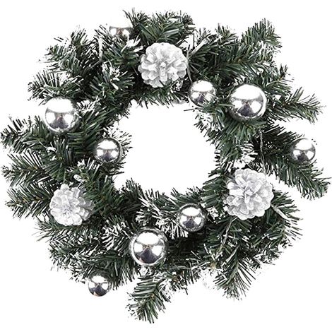 Guirlande - 30 cm - En Plastique - Pour Porte Et Décoration De Scène De Noël - 1 Pièce (1/5)