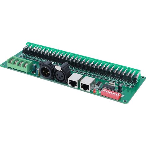 30-Kanal DMX512 RGB-LED-Controller-Decoder für Bühnenlichtleisten und -streifen, 5-24V Netzteil (1/5)