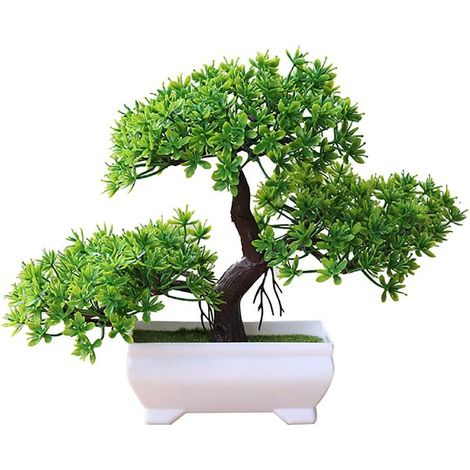 Bonsai Artificiel - Arbre De Pin En Plastique - Décor Intérieur Maison Bureau - 1 Pièce (1/5)
