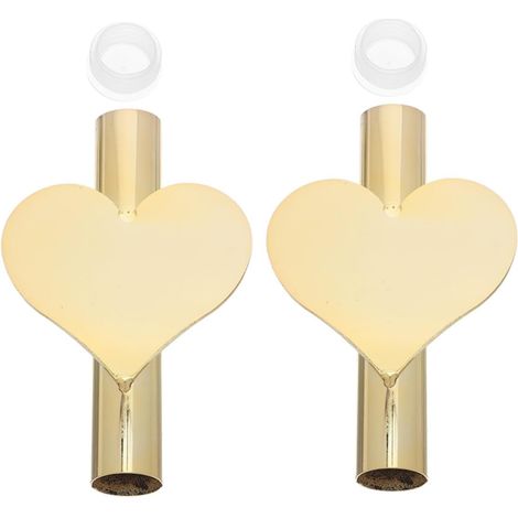 Vases muraux décoratifs génériques en fer forgé, 2 unités adhésives dorées, sans perçage (1/5)
