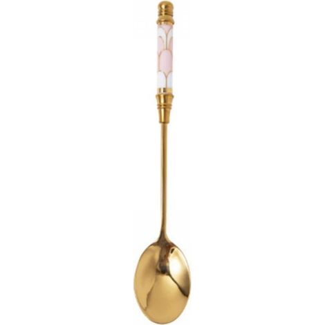 Cuillère - Acier Inoxydable Avec Poignée En Céramique - Pour Thé Café Dessert Glace - 14,5 cm - Lot De 1 (1/5)