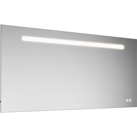 burgbad Eqio miroir lumineux avec éclairage LED, 1 interrupteur à
