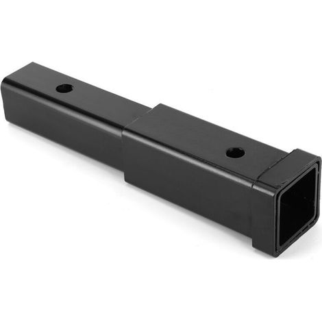 Jeffergarden – Rallonge d'attelage de remorque 12 pouces – Tube carré en acier 2 pouces – Capacité 5000 lb – Compatible classe 3/4 – Pour remorques et porte-vélos - 5000lbs (1/5)