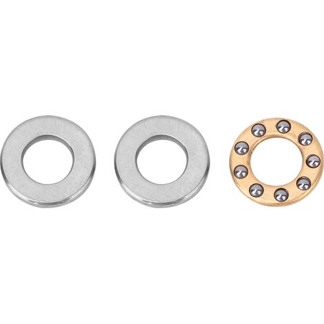 10 hochpräzise Miniatur-Axialkugellager aus Flachstahl, Packung mit 10 Stück (5x11x4,5mm)