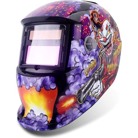 SNQ – Masque de soudure automatique – Lentille solaire 100x90mm – Protection UV 15 – Conception ergonomique – Allumage automatique (1/5)