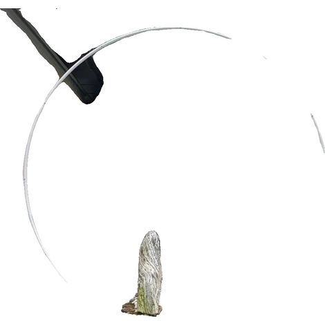 Support de toile de fond, forme ronde, idéal pour les mariages et les événements, 1.5m(59.1in), blanc (1/2)