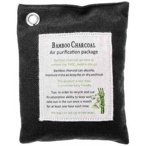 1 sac charbon de bois de bambou, absorption d'odeurs et d'humidité, non toxique, pour maison voiture armoires (1/5)