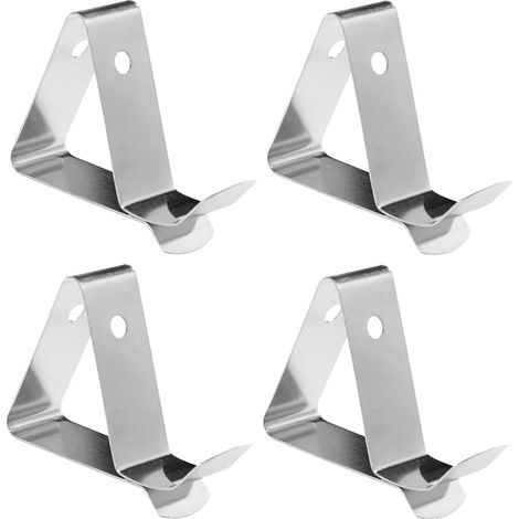 Set mit 4 Thermometer-Sondenklemmen aus Edelstahl, Temperaturfühlerhalter für Tasse und Topf