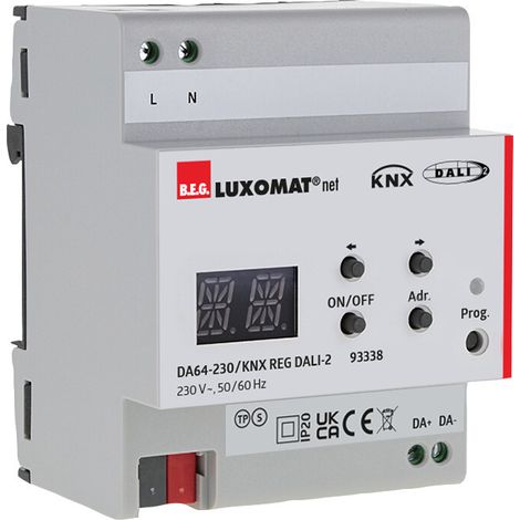 passerelle DALI-IP20 KNX 1Canal LUXOMATnet 93338 (1/2)
