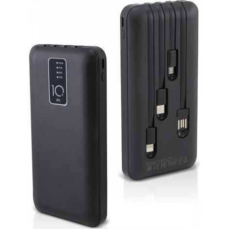 Power Bank 20000mah Fast Portable Battery Charger Avec 4 Cables Usb Charge Rapide (1/5)