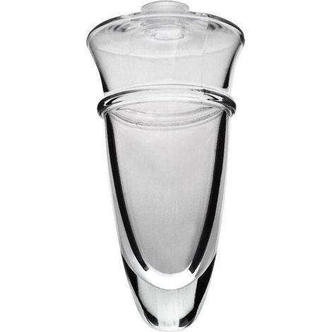 Distributeur de savon en verre AMPHORA en cristal clair chromé