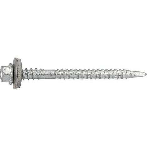 Vis autoforeuse à tête hexagonale MFI Twistec, type HT, A2 acier inoxydable 5,5x130 mm avec rondelle d'étanchéité