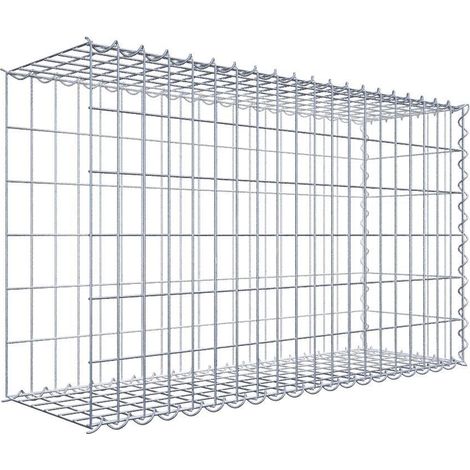 Gabiondeco - Gabion - Element de prolongation en longueur 100 cm x 60 cm x 30 cm (L x H x P). maille 5 x 10 cm. Spirale. Avert.: il manque une grille - Made in Germany (1/5)