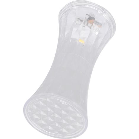 Moderne Mini-Nachttischlampe aus klarem Kristallglas, augenschonend, gelb (1/5)