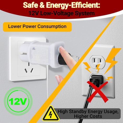 Jiubiaz 5M LED ghiaccio lucchetta telecomando 8 modalità di illuminazione Timer IP44 interno esterno lucchetta ghiaccio Warmweiß (1/5)