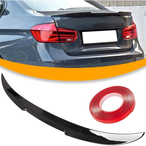 Spoiler posteriore per tetto BMW 3 F30 11-18 - alettone per cofano bagagliaio NERO LUCIDO M4 (1/5)