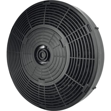 Filtre à charbon actif YUNA KAF4 pour hottes aspirantes à recirculation, noir, Ø 175 mm, filtre anti-odeurs (1/4)