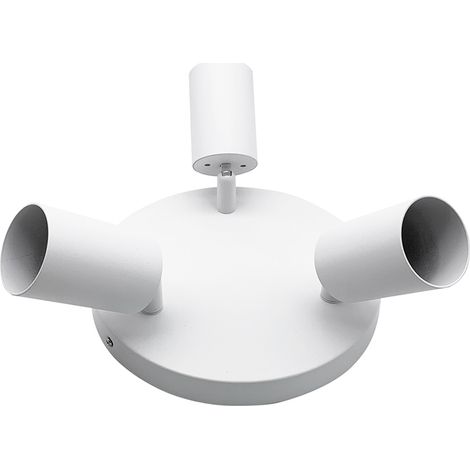 Applique portafaretto GU10 a parete soffitto 3 posti 360 gradi rotondo (1/5)